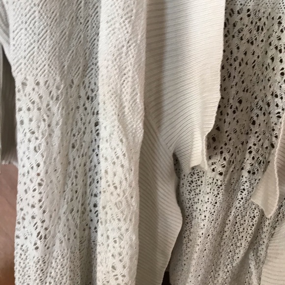 Loose knit open jacket Silk open knit design - Picture 3 of 5